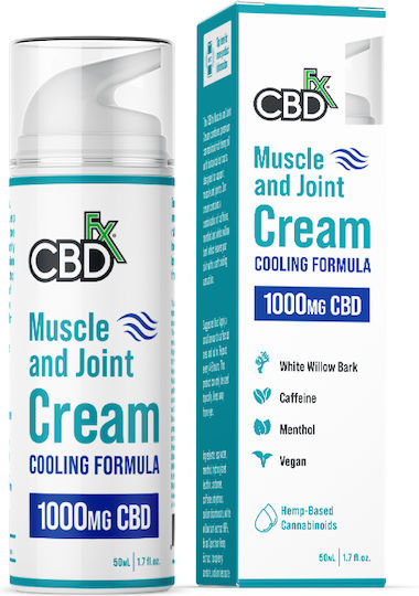 CBDfx Muscle Κρέμα Κάνναβης 500mg 50ml 1τμχ