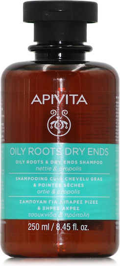 Apivita Oily Roots & Dry Ends Коприва и Прополис Шампоан Против Пърхот за Мазна Коса 250ml