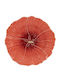 Bordallo Pinheiro Plate Desert made of Porcelain Orange with Diameter 22cm