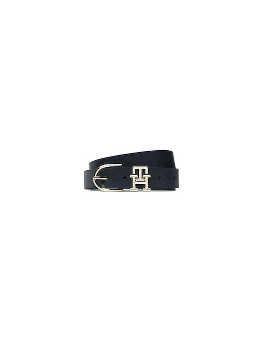 Tommy Hilfiger Belt Leder Damen Gürtel Blau