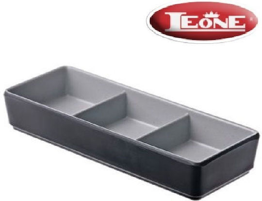 Leone Σαλατιέρα Μελαμίνης Γκρι 17.5cm 6τμχ
