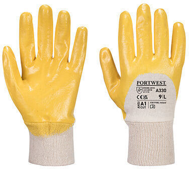 Portwest Portwest Yellow Nitrile Work Gloves