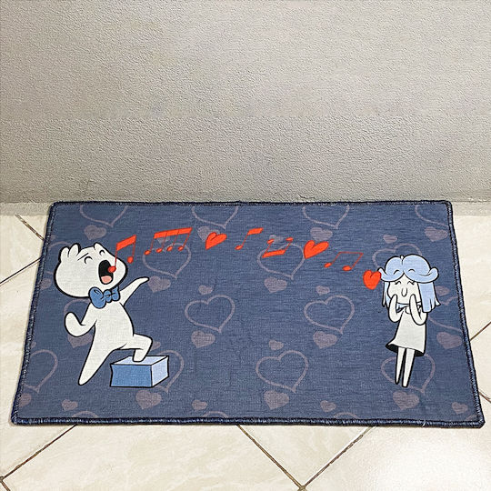 Πατάκι Εισόδου Love Song Μπλε 40x60εκ. 5396908 Μπλε