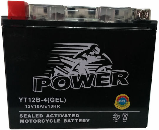 Moto Power GEL Motorcycle Battery YT12B-BS with Capacity 10Ah