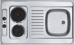 Alvic Pantry Compact 1B 1D Πολυκουζινάκι με Δεξιά Γούρνα 100x60cm