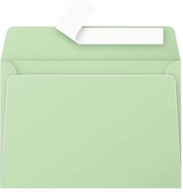 Clairefontaine Set of Envelopes Correspondence with Adhesive 20pcs in Green Color