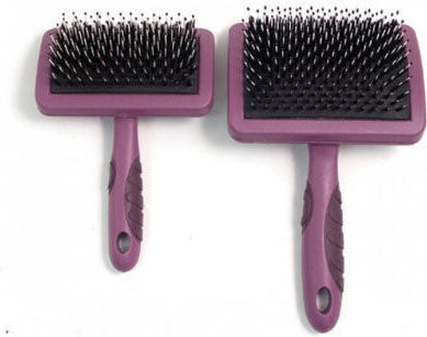 Rosewood Brush Medium Dogs for Coat Grooming Burgundy