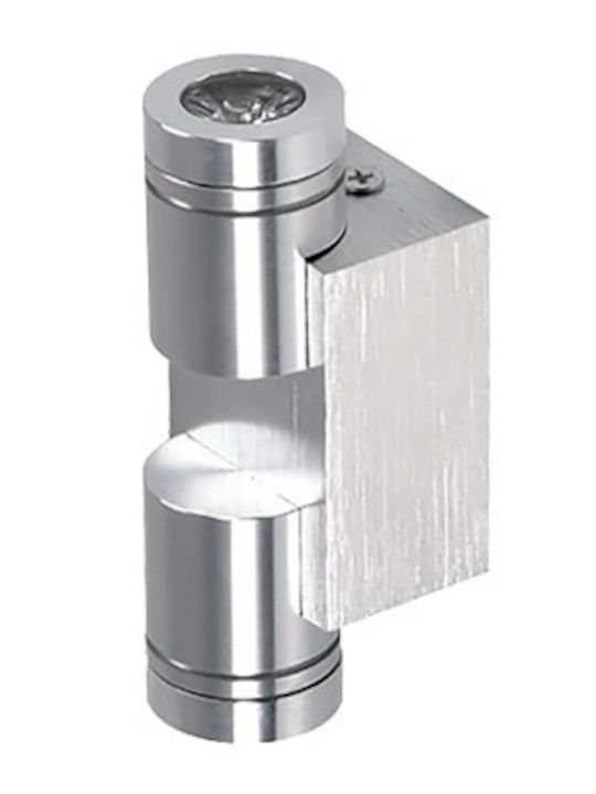 Power Led Wall-Mounted Outdoor Spot Light LED IP44 with Cool White Light Double Beam