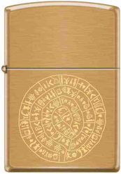 Zippo Festos Disc Запалка Пламък в Златист Цвят