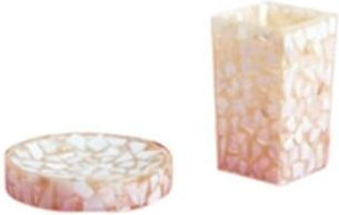Eurocasa Bathroom Accessory Set Plastic Pink 2 Pieces