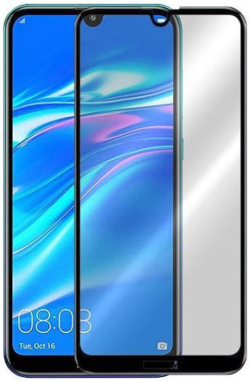 0.3мм Пълно лепило Закалено стъкло за цялото лице Черен (Huawei Y7 2019/Huawei Y7 Pro 2019 - Хуавей Y7 2019/Хуавей Y7 Про 2019 г)