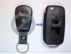 Foldable Remote Control Shell with 2 Buttons for Hyundai