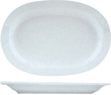 Ionia Servierplatte Oval Porzellan Weiß 28x19cm 6Stück