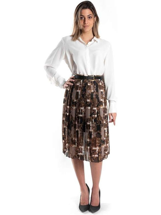 Γυναικειa Skirt in Brown color