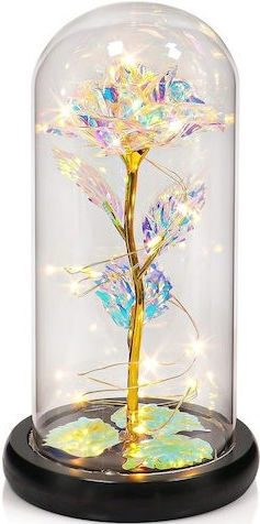 Glas Dekorative Lampe Unendliche Rose Rosa