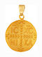 Xrisokosmima Висулка Детски Талисман Двустранен от Злато 14K FL006A