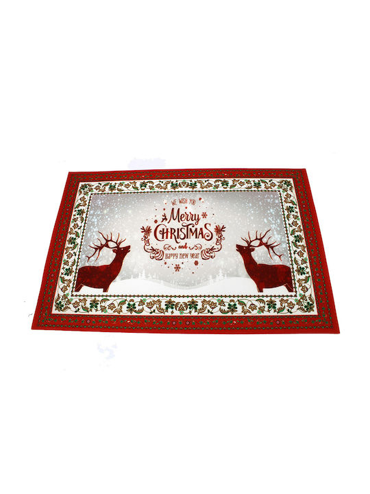 Christmas Placemats Red L45xW30cm 1pcs