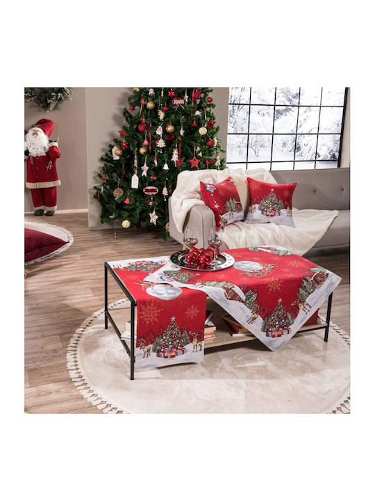 Teoran Set Christmas Tablecloths Square Fabric Colorful 2pcs