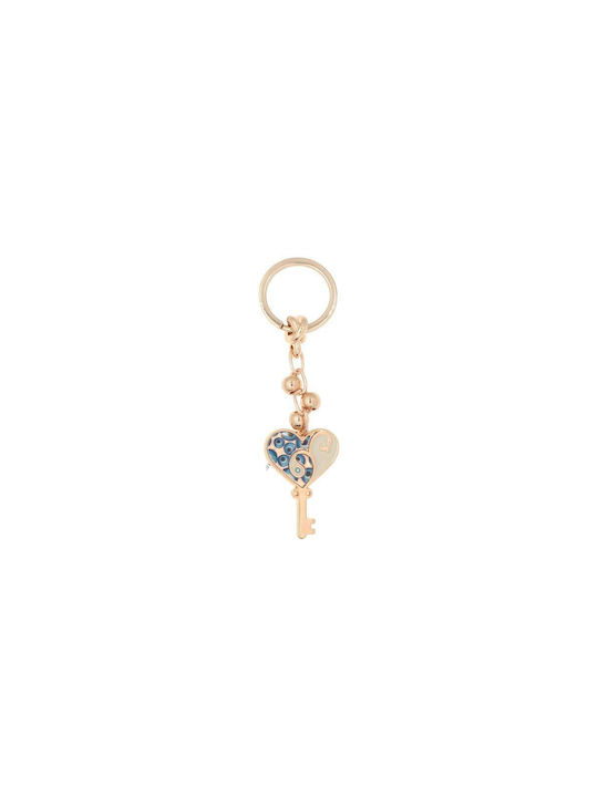 Q-Jewellery Schlüsselanhänger Metallisch Rosa