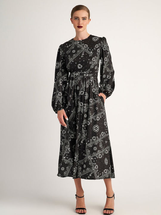 Hemithea Midi Φόρεμα Μαύρο