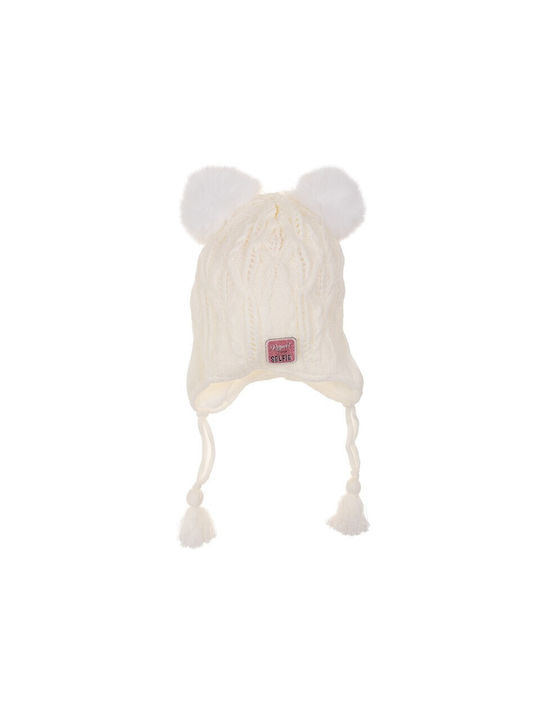 Kitti Kids Beanie Knitted Ecru