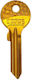 Door Key Simple Gold 1pcs