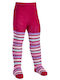 Kinderstrumpfhose Gestreift fuchsia