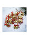 Hanging Bell Ornament Gold 2.1x2.3cm Set 12pcs