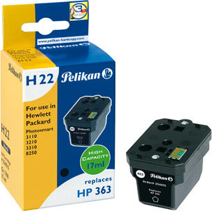 Pelikan Συμβατό Μελάνι Εκτυπωτή InkJet HP No 363XL 1000 Σελίδων 17ml Μαύρο