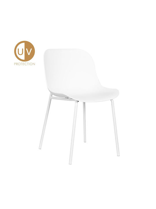 Ligna Kitchen Polypropylene Chair White 48x55.5x55.5cm 4pcs