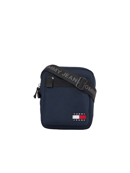 Tommy Hilfiger Fabric Shoulder / Crossbody Bag with Zipper & Internal Compartments Blue 16x6cm