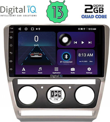 Digital IQ Car-Audiosystem für Skoda Octavia 2005-2012 mit Klima (Bluetooth/USB/WiFi/GPS) mit Touchscreen 10"