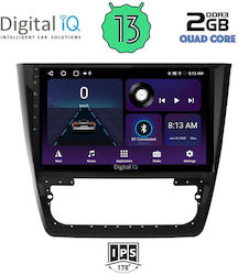 Digital IQ Car-Audiosystem für Skoda Yeti 2014> mit Klima (Bluetooth/USB/WiFi/GPS) mit Touchscreen 10"