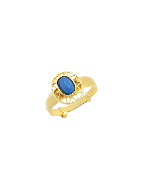 Kinder Ring mit Steinen aus Gold 14K DXT0186