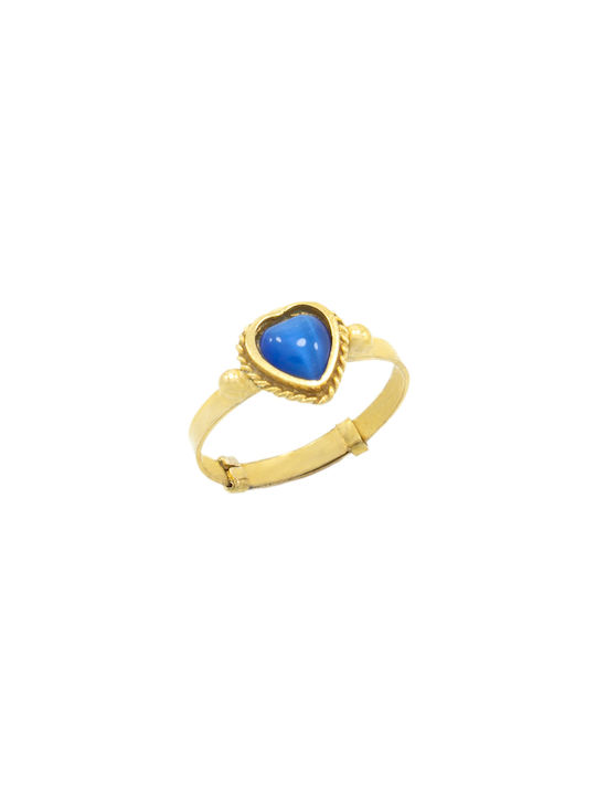 Gold Kids Ring with Stone 14K DXT0179