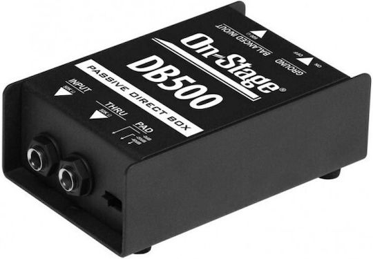 On Stage DB500 Παθητικό DI Box με Μπαταρία και Phantom Power