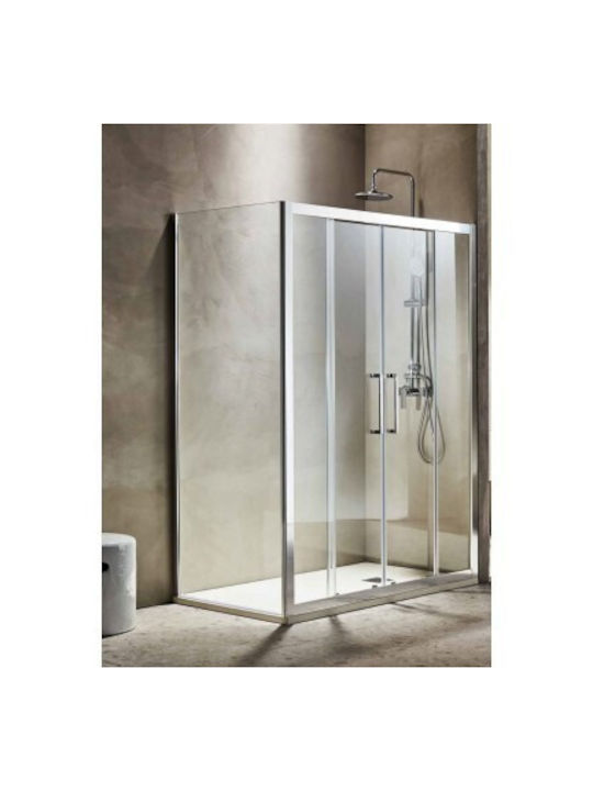 Tema Versus 200 Shower Screen for Shower with Sliding Door 90x185cm