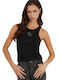 Guess Damen Bluse Ärmellos Black