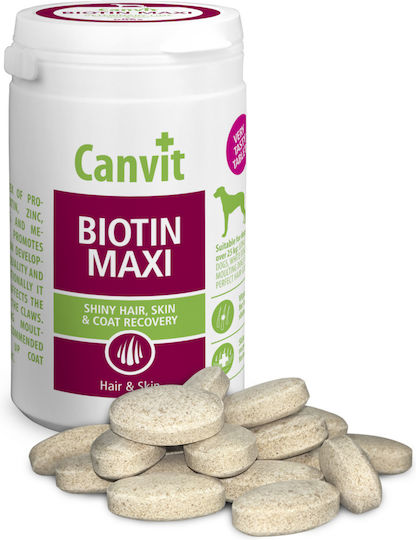 Canvit Biotin Maxi Dietary Supplement for Dogs in Tablets 150 tabs for Skin & Hair