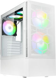 Kolink Observatory MX Mesh ARGB Gaming Midi Tower Κουτί Υπολογιστή με Πλαϊνό Παράθυρο Λευκό