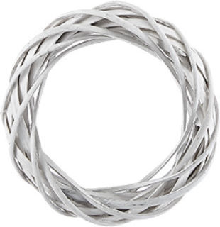 Palma Emporio Decorative Wreath for DIY Crafts White 15x3.5cm