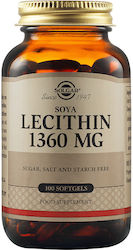 Solgar Lecithin 1360mg 100 μαλακές κάψουλες Solgar Lecithin 1360mg 100 μαλακές κάψουλες