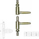Amig 50 Balama Ușa Înșurubat din Metal 1buc Φ14MM