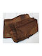 No 18 Throws Set 3 pcs Chenille Brown