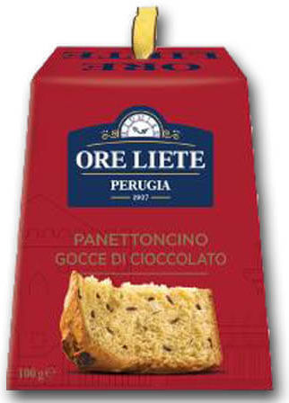 Ore Liete Perugia Panettone Zartbitterschokolade 100gr