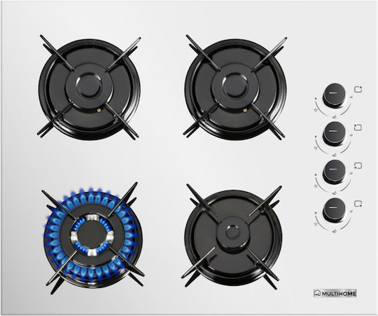 MultiHome MH-6108 Εστία Υγραερίου Αυτόνομη 60x52εκ. Λευκή
