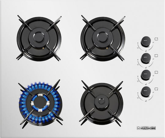 MultiHome Autonomous Gas Cooktop 60x52cm White