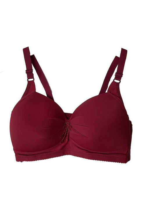 Topaki Bra with Light Padding without Underwire Bordeaux