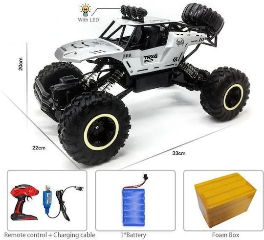 Jiahua Τηλεκατευθυνόμενο Αυτοκίνητο Stunt 4WD Γκρι
