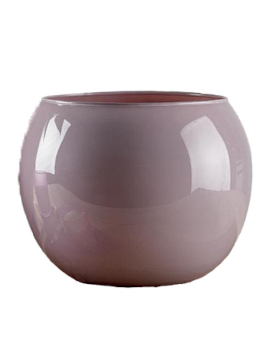 Lavender Candle Holder Glass in Purple Color 24x21x21cm 1pcs